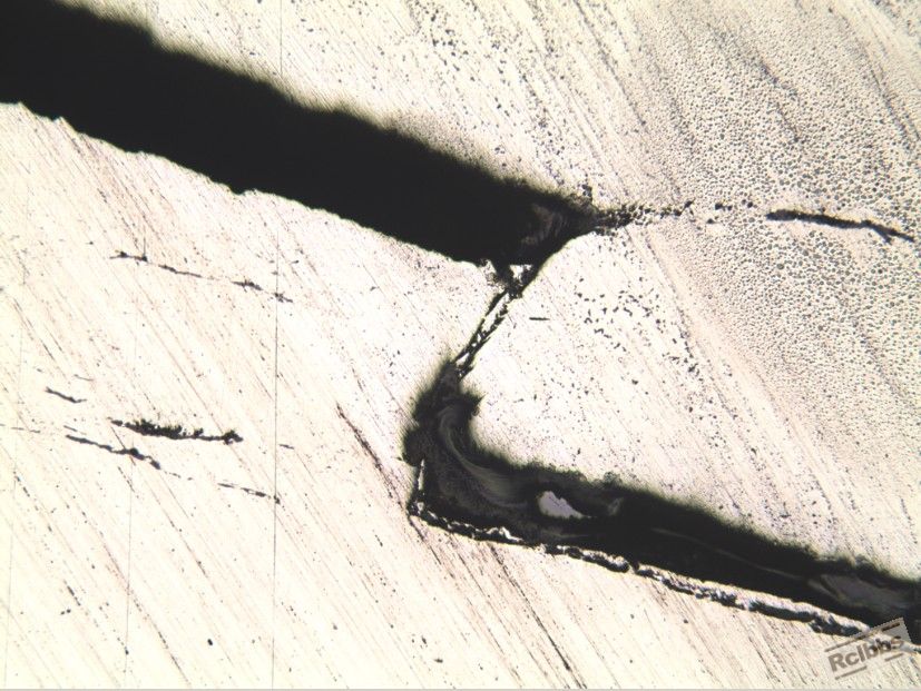 图3、扩展裂纹及夹杂物 100X.jpg
