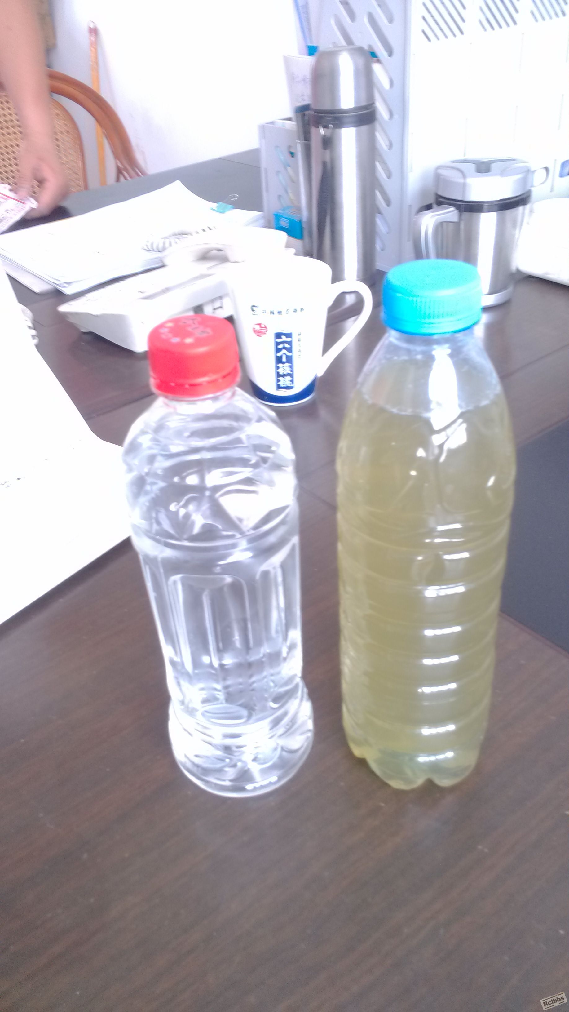 磷化液使用前后对比图