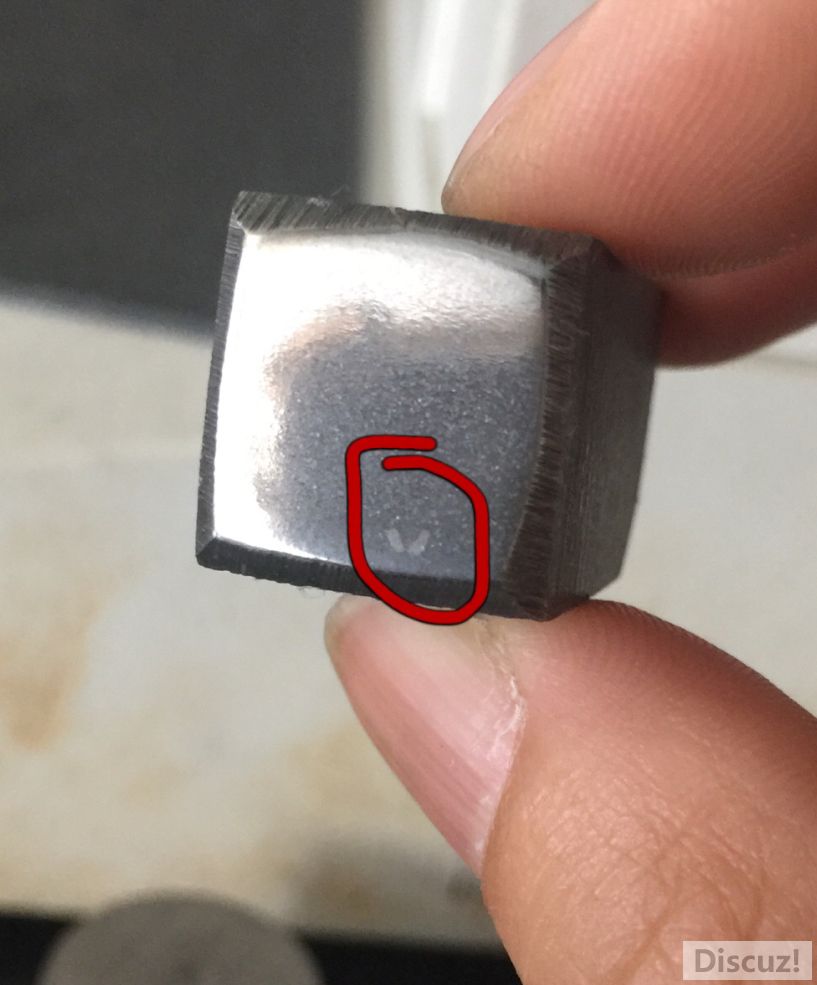 样件肉眼可见