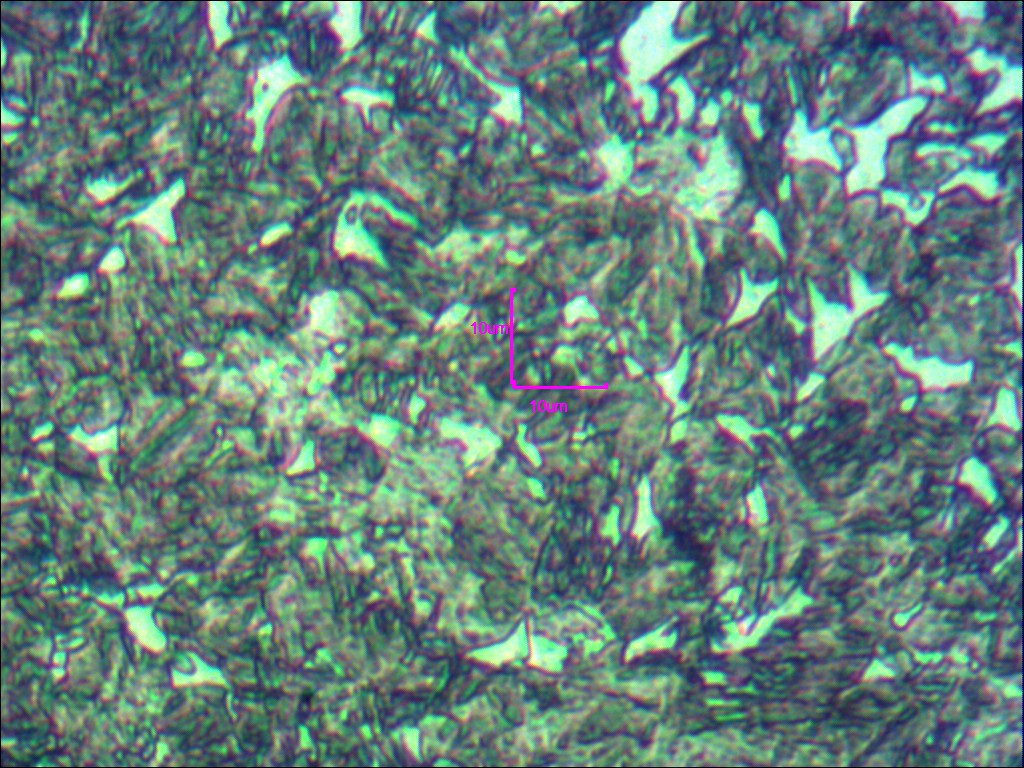 20CrMnTi，渗碳淬火后未回火组织，心部区域