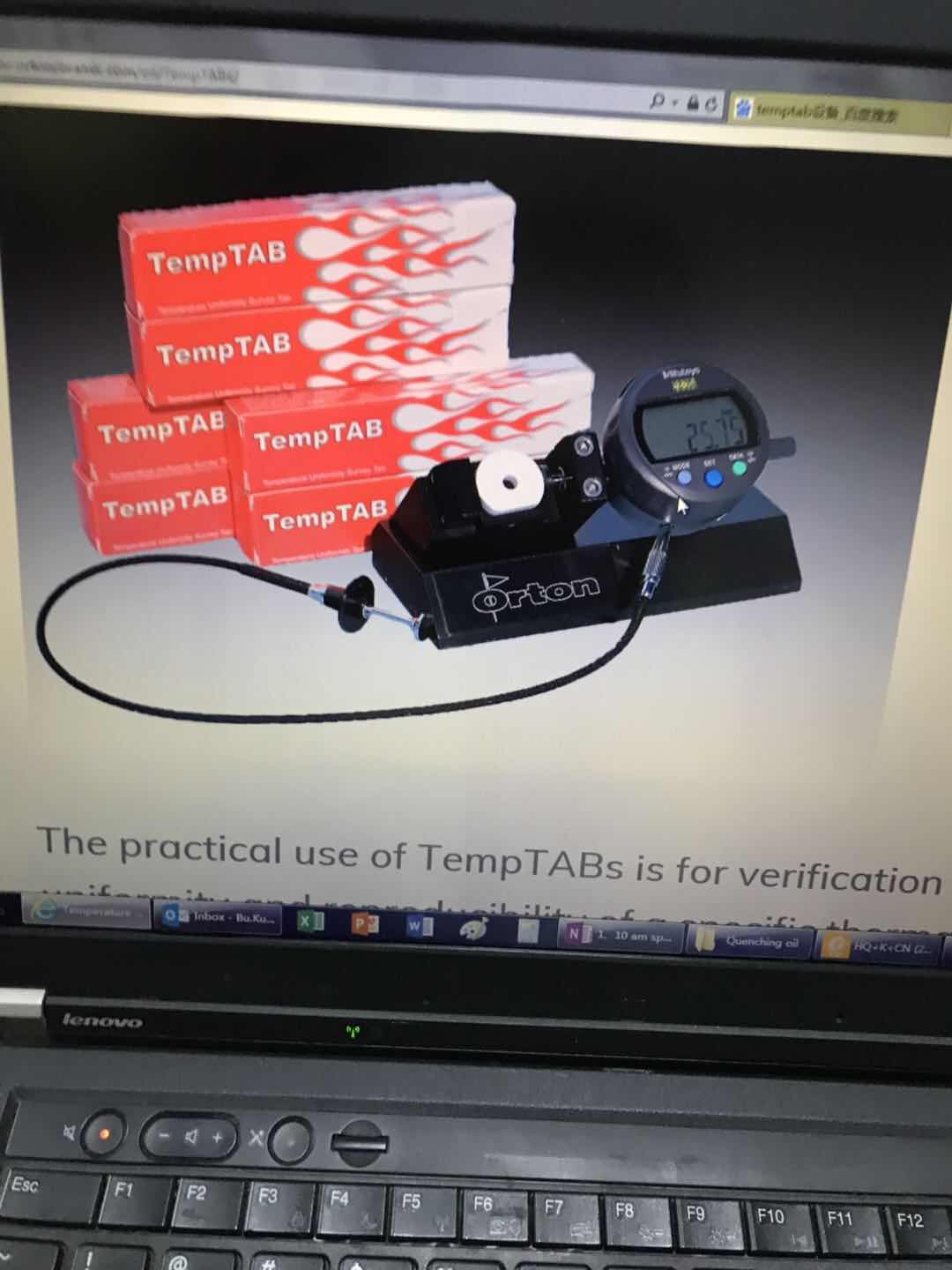temp tab