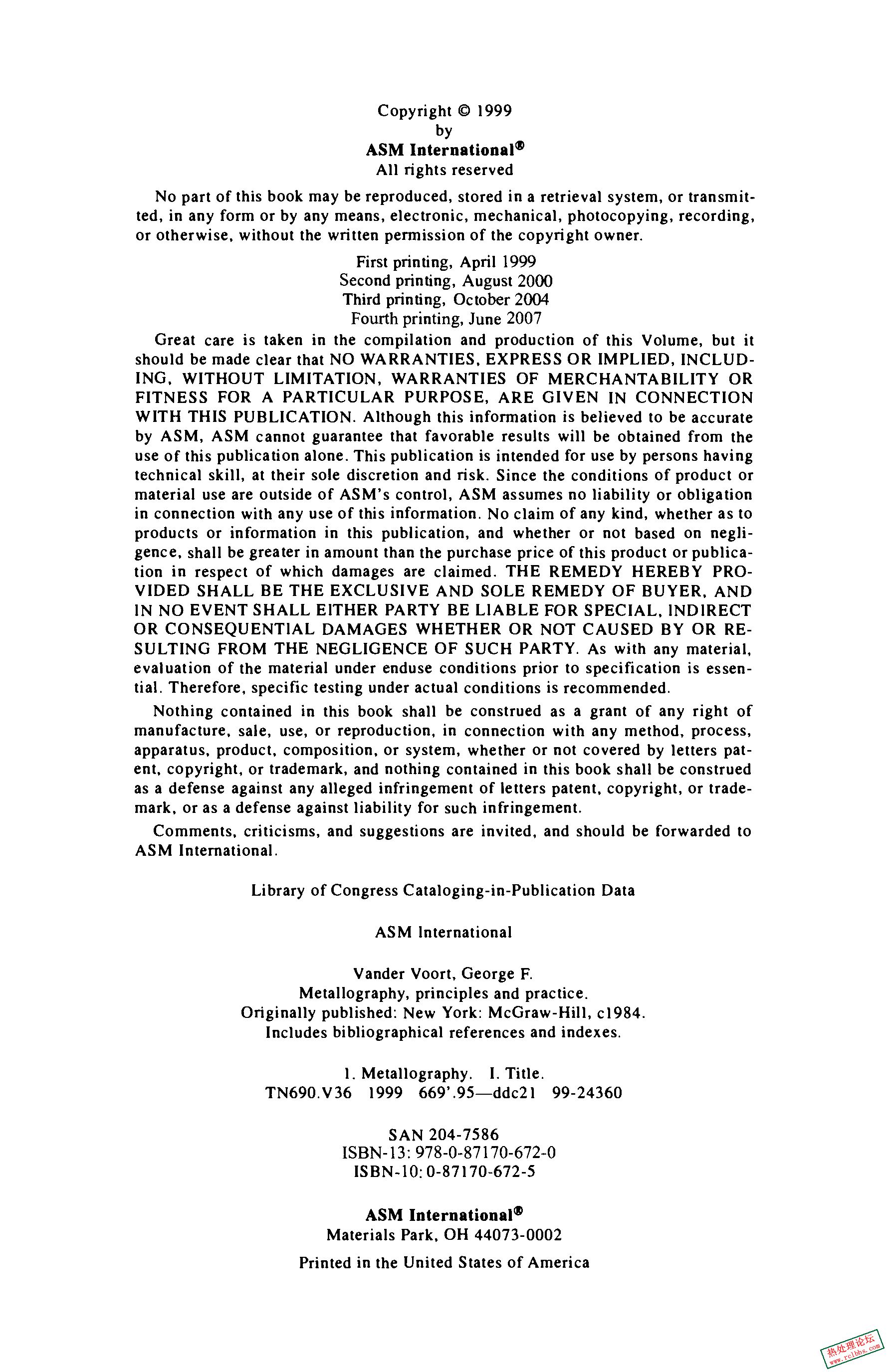 Metallograghy  principles and practice by George F Vander Voort American Society.jpg