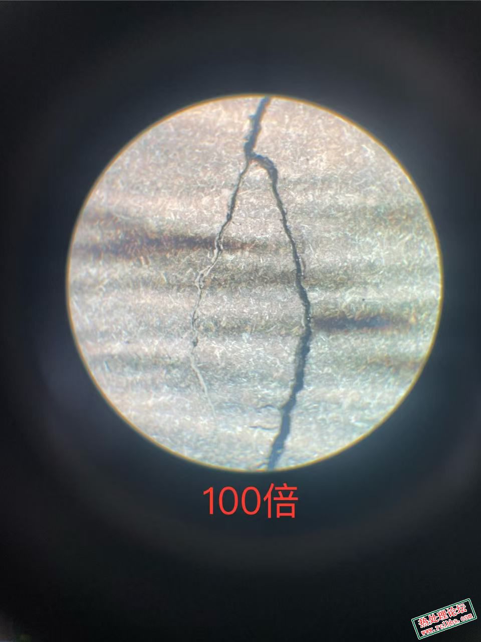 100倍裂缝分支
