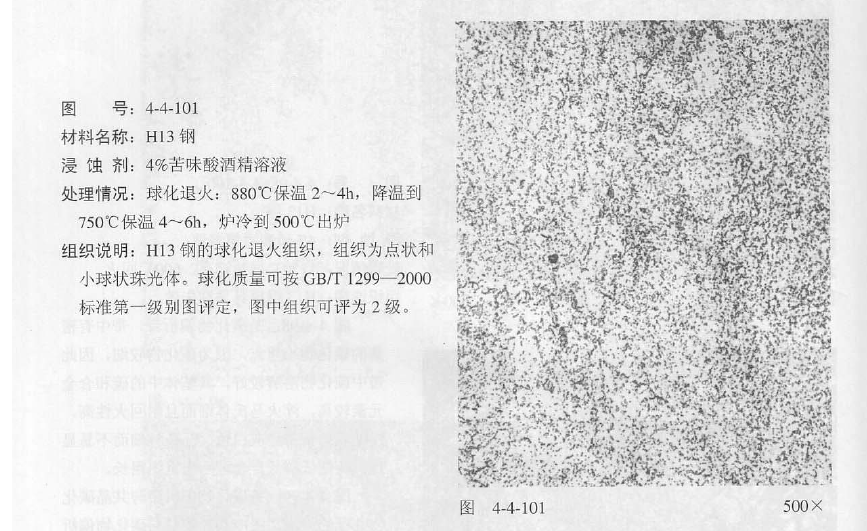 《金属材料金相图谱》中截取的，不太清晰，凑合着看吧