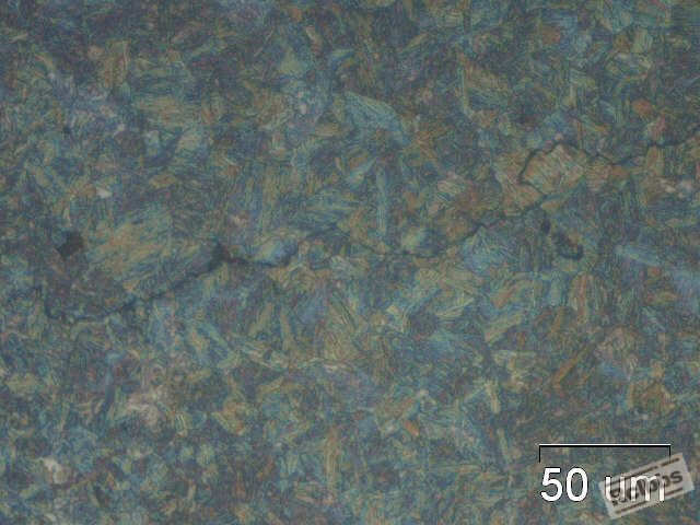 500X ，裂纹末端
