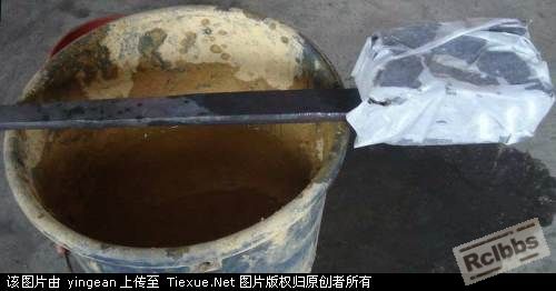 把宣纸包住淋湿